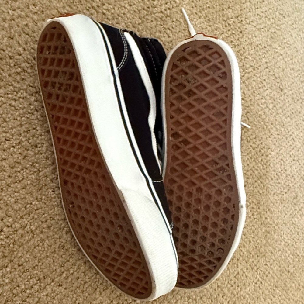 Vans Kids Black and White Sneakers - Picture 4 of 7